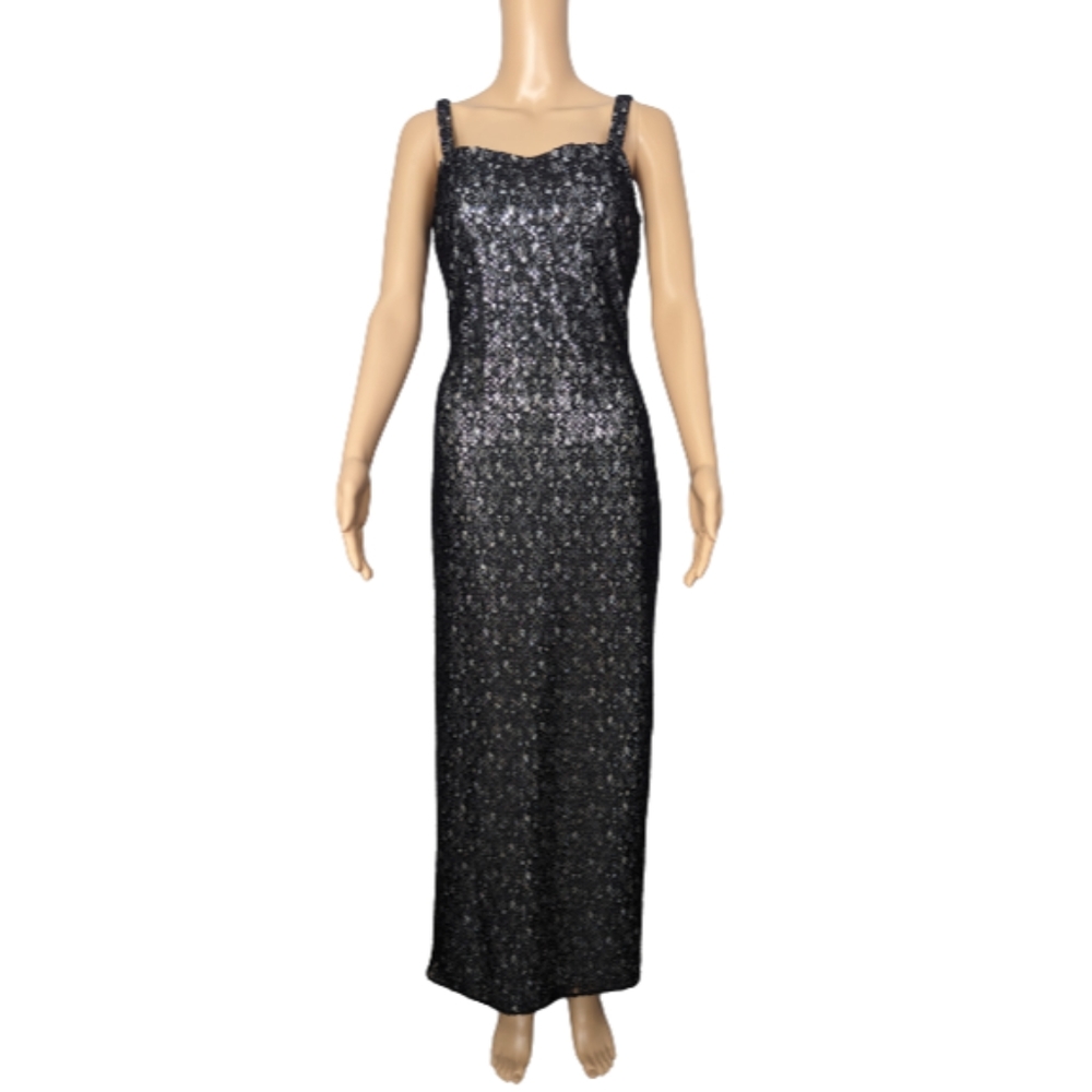 Gunne Sax Jessica McClintock Shimmer Evening Gown 5/6